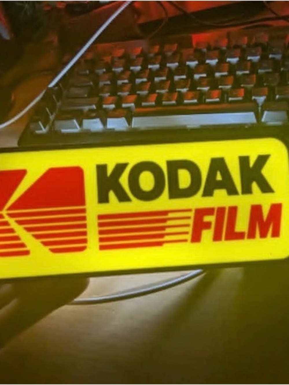 Kodak Yellow Film Lighted Sign - Picture 2 of 6